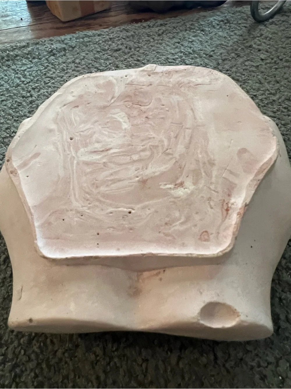Giving Hands made of plaster of Paris and colored with white